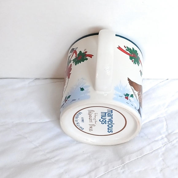 POTPOURRI PRESS 1987 Christmas Geese Marvelous Mug in Original Gift Box - Picture 5 of 9